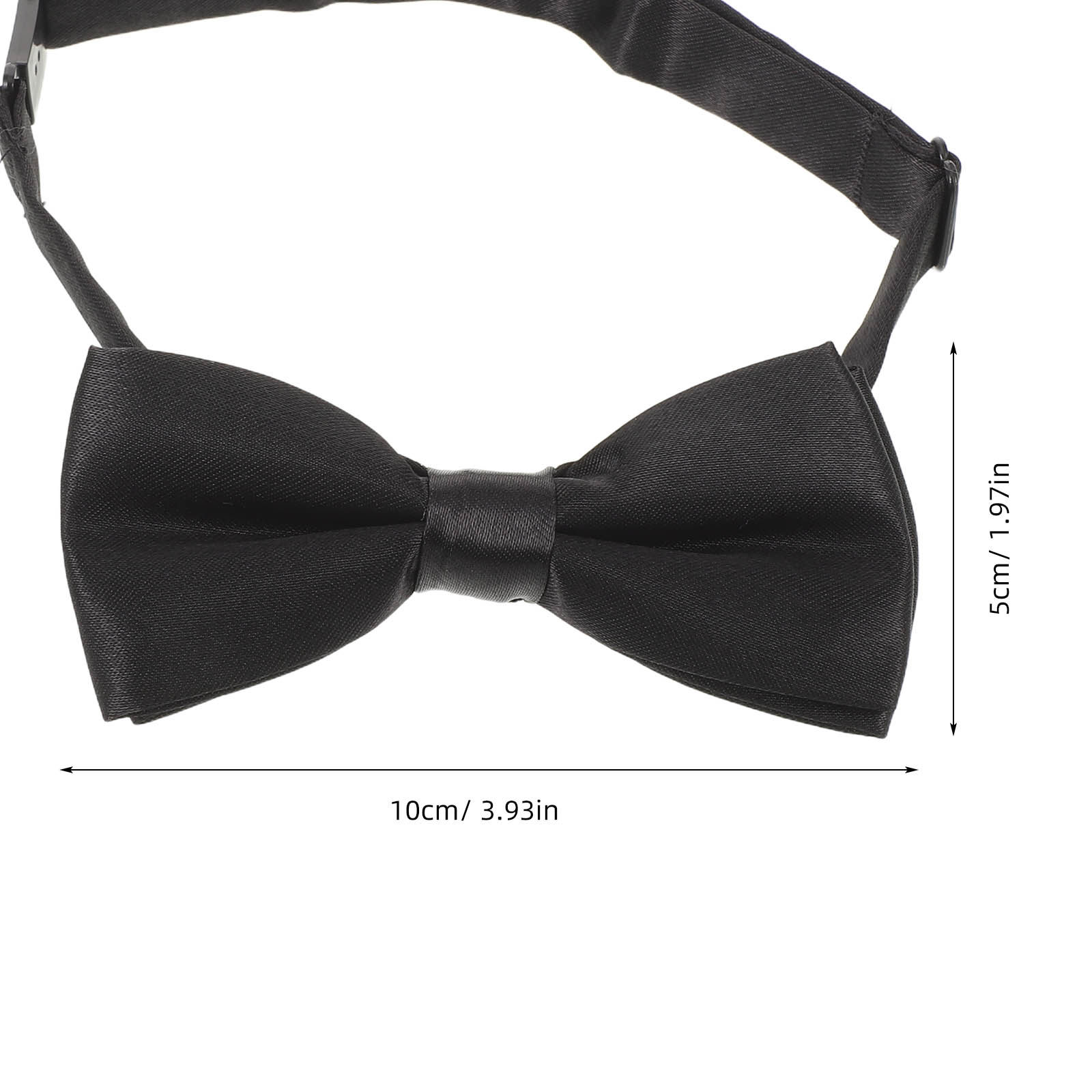 黒のキッズ用蝶ネクタイ、調節可能、既製品、無地、男の子、幼児 - Bow Tie Pre Tied のレビューと価格