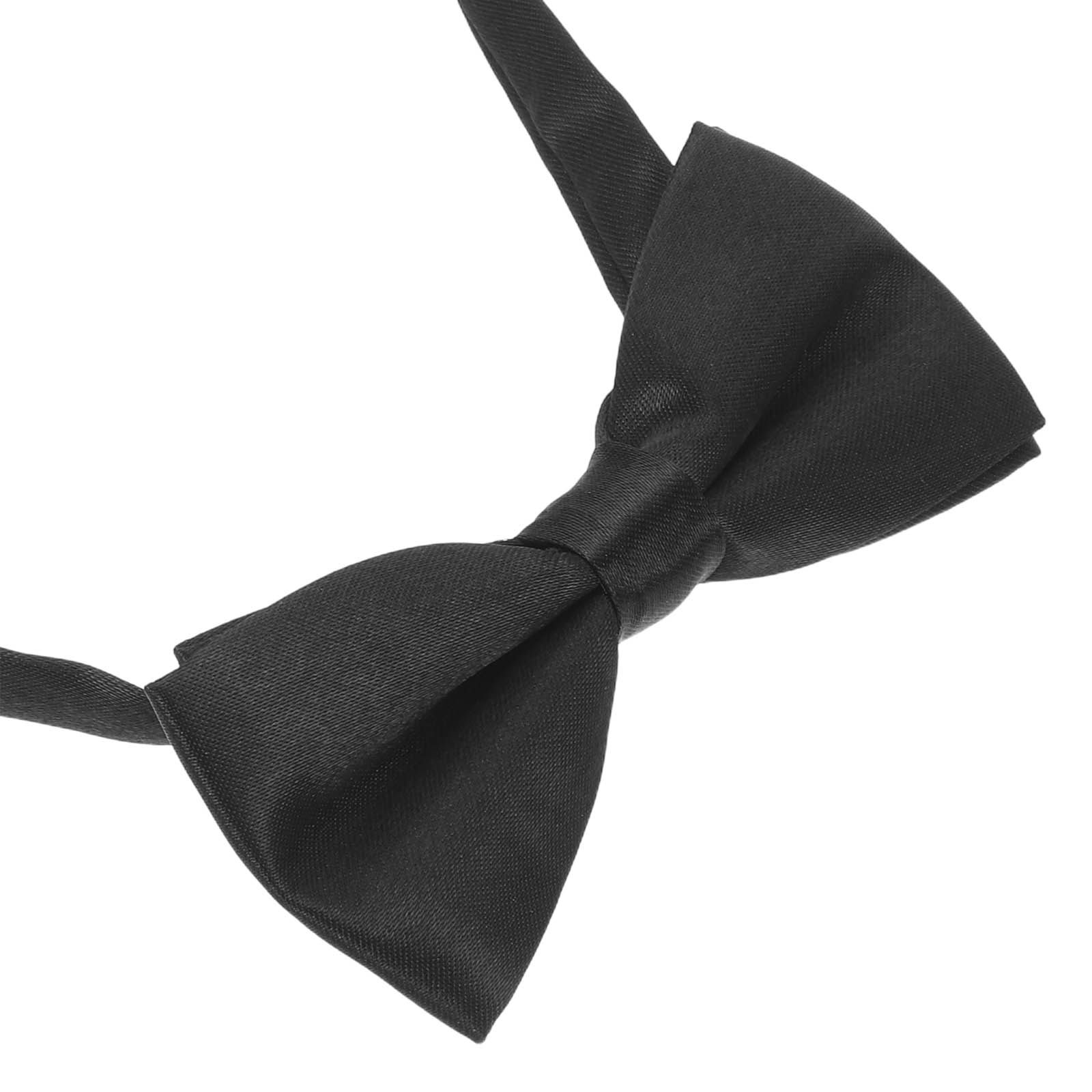 黒のキッズ用蝶ネクタイ、調節可能、既製品、無地、男の子、幼児 - Bow Tie Pre Tied のレビューと価格