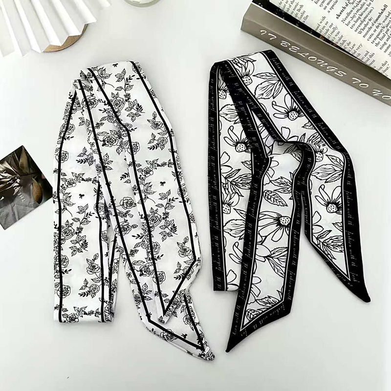 高級ファッション女性用スキニーシルクスカーフ、ロングヘアスト - Face Scarf Mask のレビューと価格