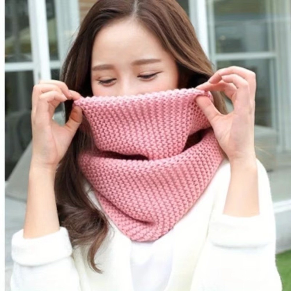 無地のインフィニティループスカーフ 通気性のある厚手のネック - Infinity Scarf Knit のレビューと価格